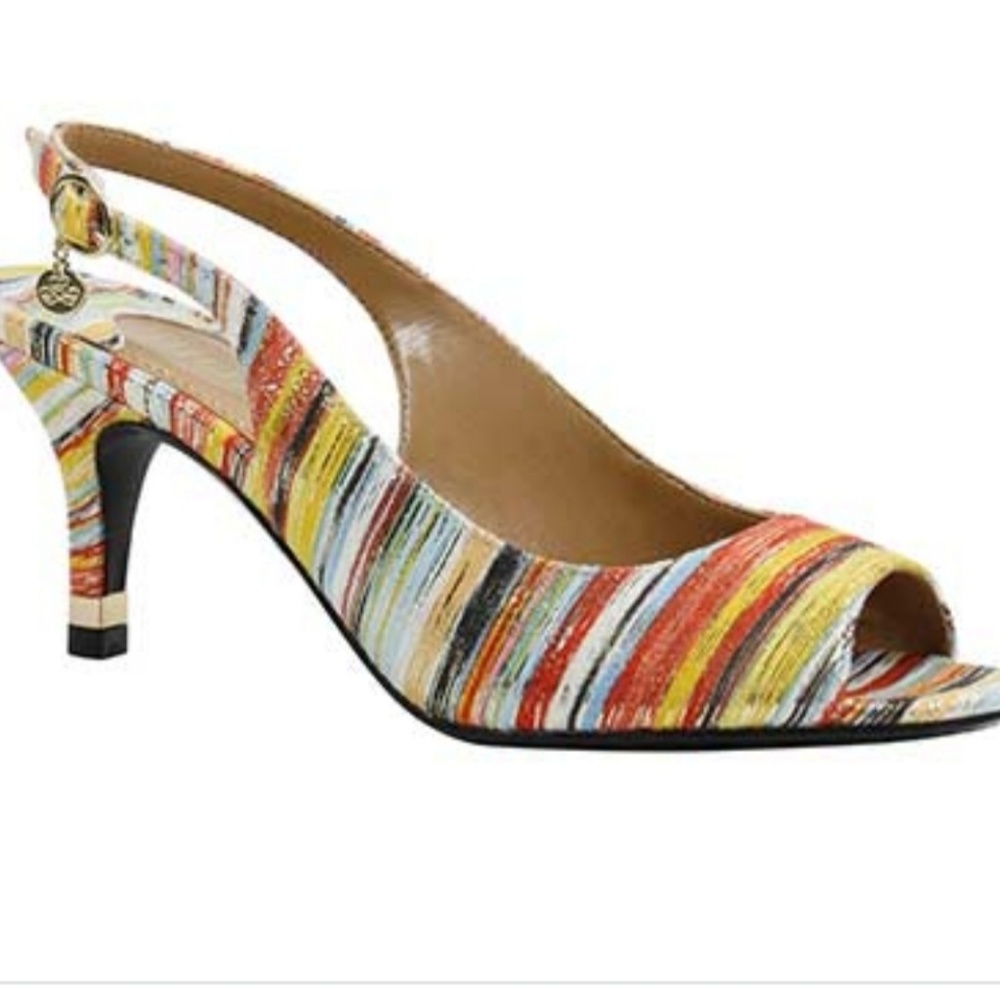 J. Reneé Open Toe Sling Pump